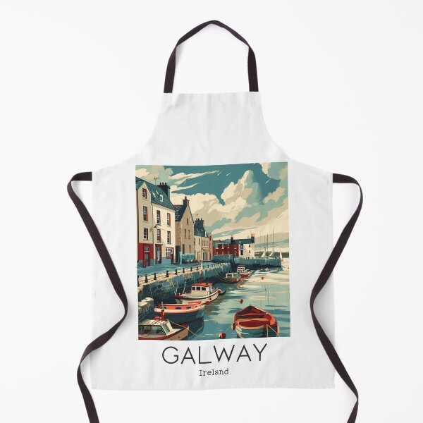 Item preview, A Vintage Travel Illustration of Galway - Ireland  designed and sold by GoodOldVintage.