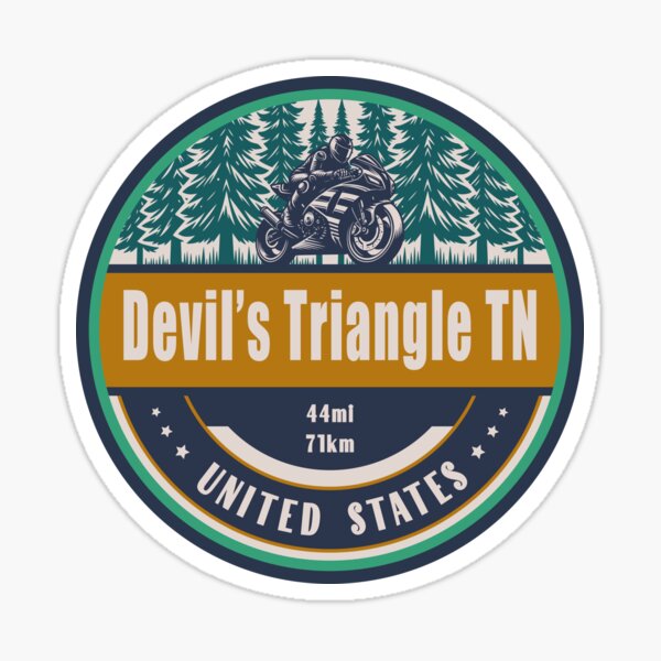 Item preview, Devils Triangle TN Diseño de motociclismo de EE. UU. designed and sold by CynthiaGraphics.