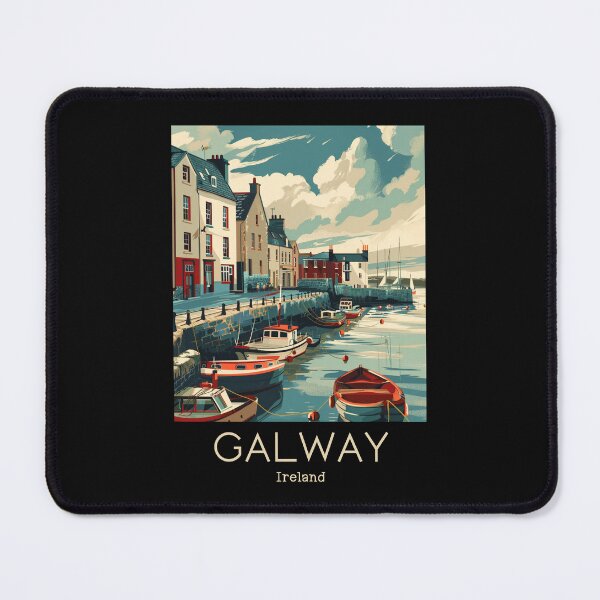 Item preview, A Vintage Travel Illustration of Galway - Ireland  designed and sold by GoodOldVintage.