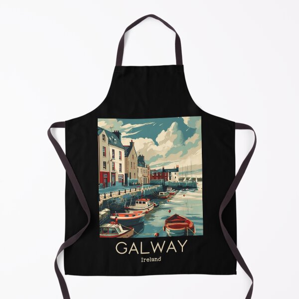 Item preview, A Vintage Travel Illustration of Galway - Ireland  designed and sold by GoodOldVintage.