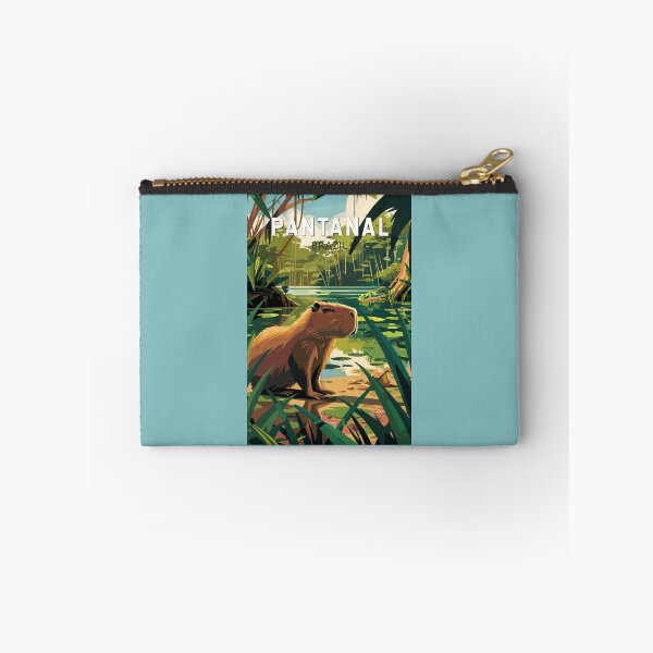 Item preview, Pantanal Brazil Capybara Travel Art Vintage designed and sold by KrisSidDesigns.