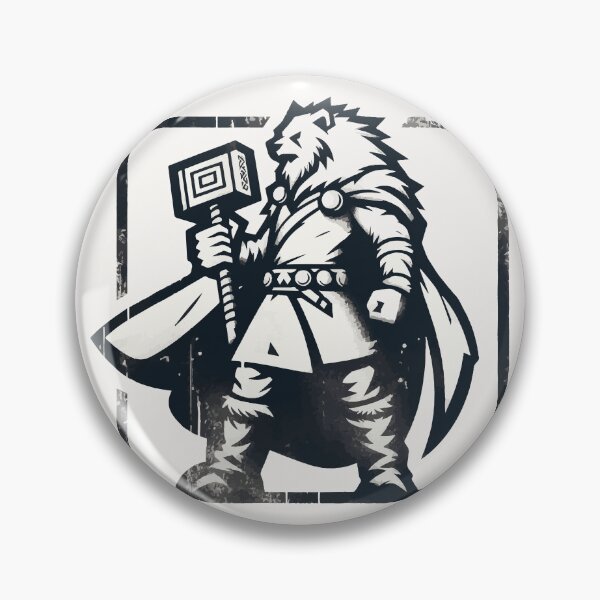 Item preview, Vintage Outline Bear Berserker Viking Warrior designed and sold by TomFrontierArt.