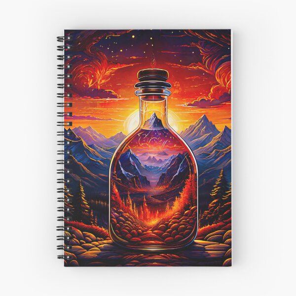 Item preview, The sunset in the mountains through the glass. designed and sold by PixelCraftDSG.