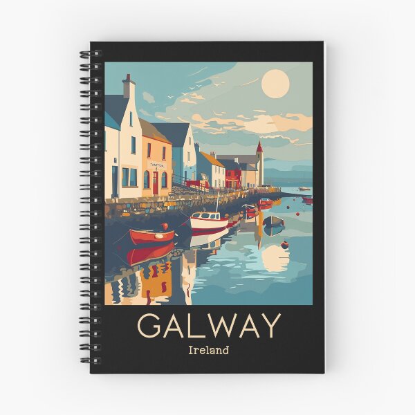 Item preview, A Vintage Travel Illustration of Galway - Ireland  designed and sold by GoodOldVintage.