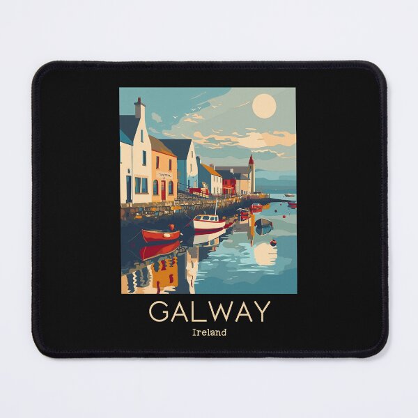 Item preview, A Vintage Travel Illustration of Galway - Ireland  designed and sold by GoodOldVintage.