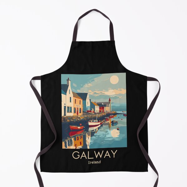 Item preview, A Vintage Travel Illustration of Galway - Ireland  designed and sold by GoodOldVintage.