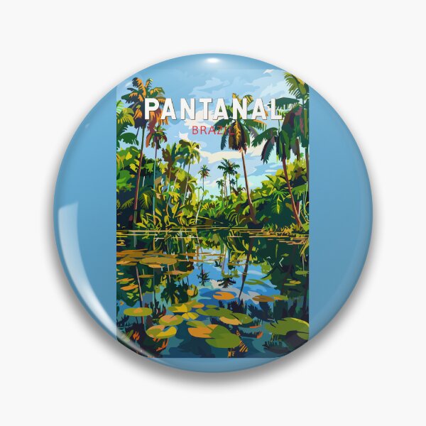 Item preview, Pantanal Brazil Travel Art Vintage designed and sold by KrisSidDesigns.