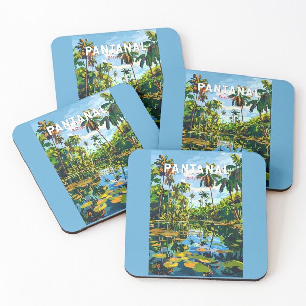 Item preview, Pantanal Brazil Travel Art Vintage designed and sold by KrisSidDesigns.