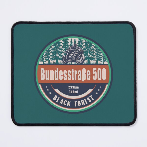 Item preview, Black Forest Bundesstrasse B500 Germany Motorcycling Design designed and sold by CynthiaGraphics.