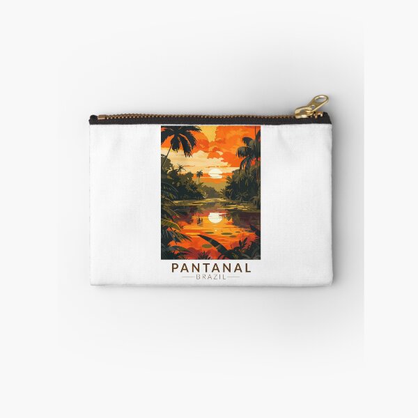Item preview, Pantanal Brazil Sunset Travel Art Vintage designed and sold by KrisSidDesigns.