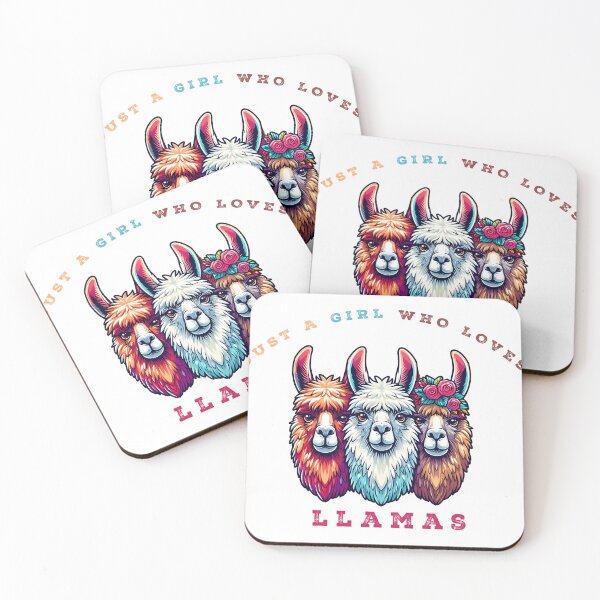 Item preview, Just A Girl Who Loves Llamas designed and sold by Suukunna.