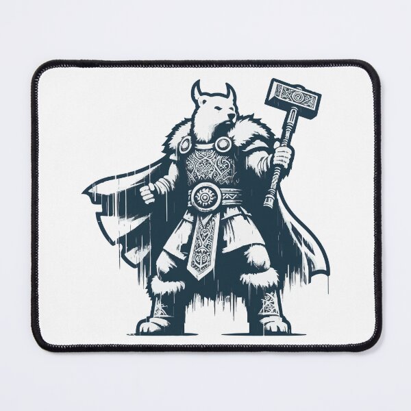 Item preview, Vintage Outline Bear Viking Warrior designed and sold by TomFrontierArt.
