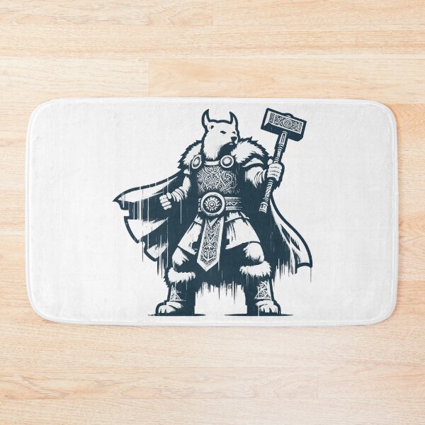 Item preview, Vintage Outline Bear Viking Warrior designed and sold by TomFrontierArt.