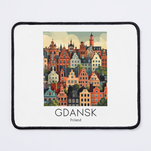 Item preview, A Vintage Travel Illustration of Gdansk - Poland designed and sold by GoodOldVintage.