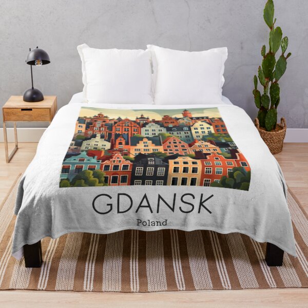 Item preview, A Vintage Travel Illustration of Gdansk - Poland designed and sold by GoodOldVintage.