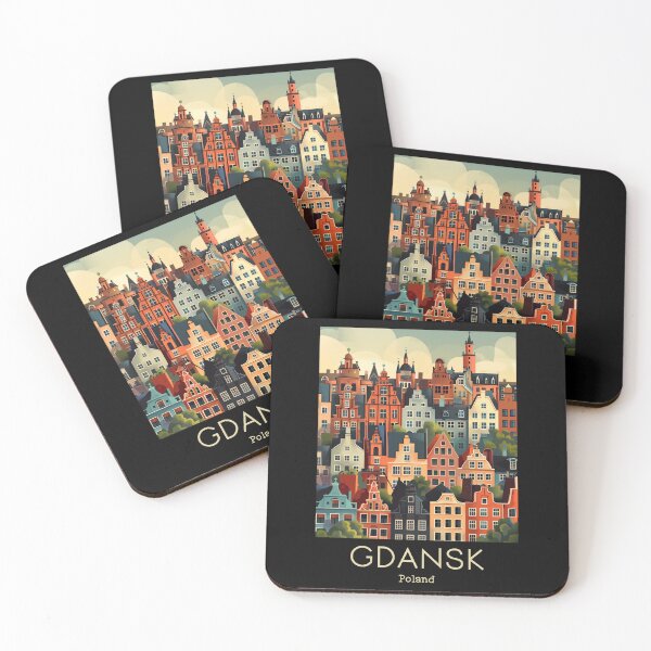 Item preview, A Vintage Travel Illustration of Gdansk - Poland  designed and sold by GoodOldVintage.