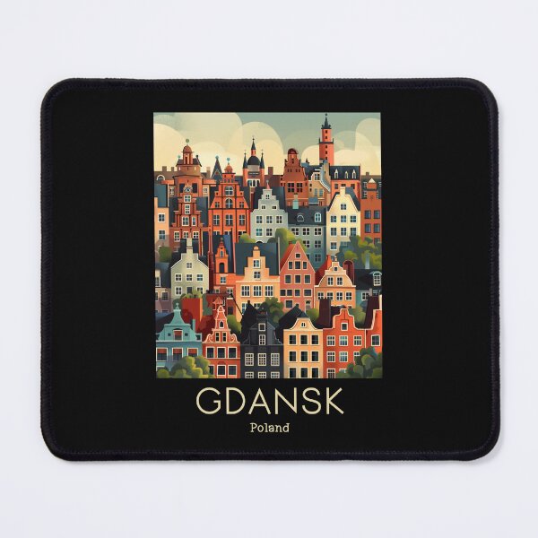 Item preview, A Vintage Travel Illustration of Gdansk - Poland  designed and sold by GoodOldVintage.