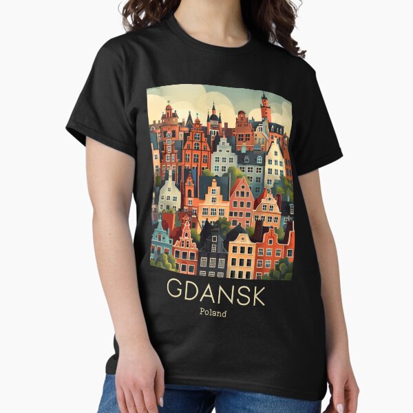Item preview, A Vintage Travel Illustration of Gdansk - Poland  designed and sold by GoodOldVintage.