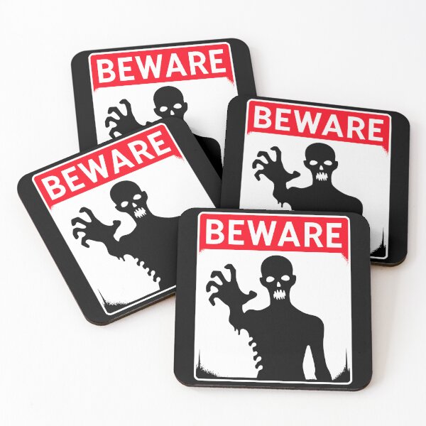 Artikelvorschau, Vorsicht-Schild schwarz und rot entworfen und verkauft von PrintSoulDesign.