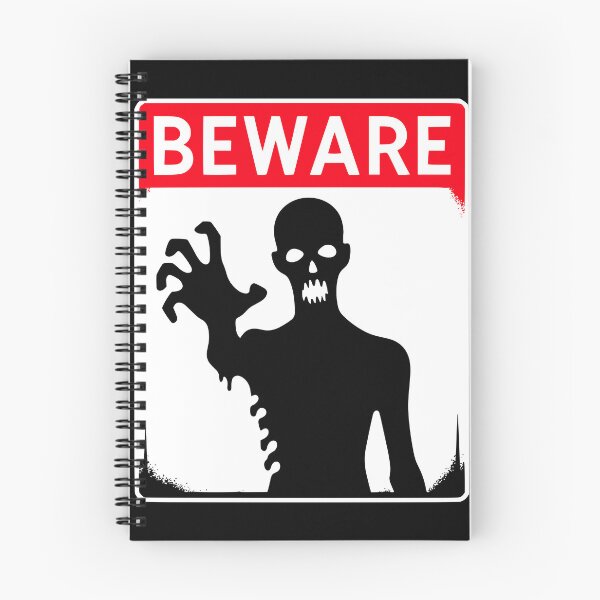 Item preview, Beware Sign Black and Red designed and sold by PrintSoulDesign.
