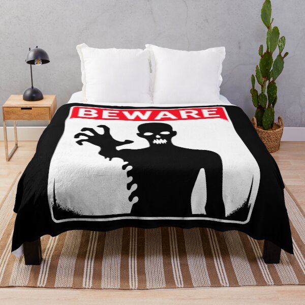 Item preview, Beware Sign Black and Red designed and sold by PrintSoulDesign.