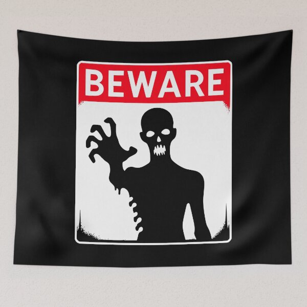 Artikelvorschau, Vorsicht-Schild schwarz und rot entworfen und verkauft von PrintSoulDesign.