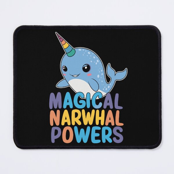 Item preview, Magical Narwhal Powers Cartoon designed and sold by Quirky Shirts.