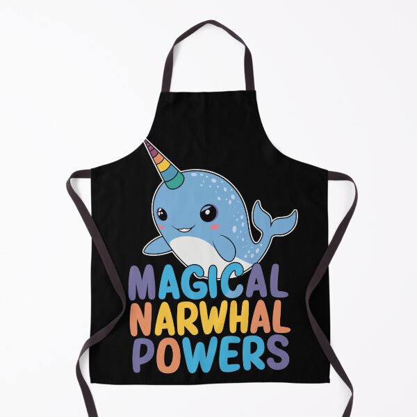 Item preview, Magical Narwhal Powers Cartoon designed and sold by Quirky Shirts.
