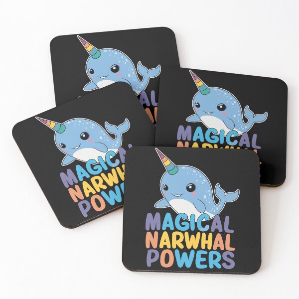 Item preview, Magical Narwhal Powers Cartoon designed and sold by Quirky Shirts.