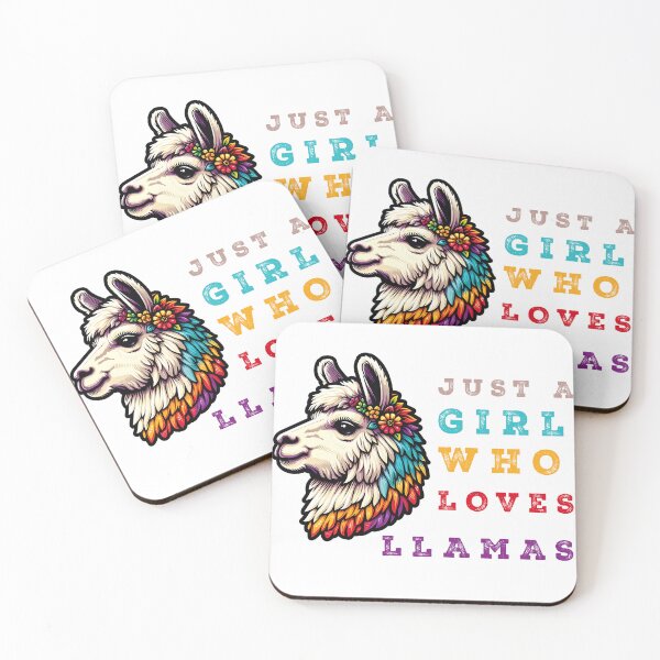 Item preview, Just A Girl Who Loves Llamas designed and sold by Suukunna.