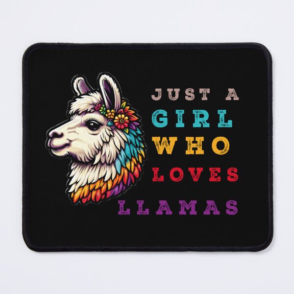 Item preview, Just A Girl Who Loves Llamas designed and sold by Suukunna.