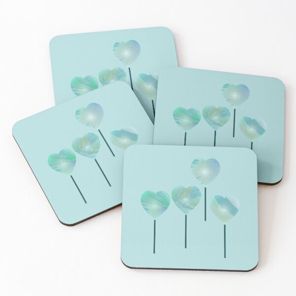 Item preview, Lollipop Hearts in Coastal Blues Colors designed and sold by Beachy.