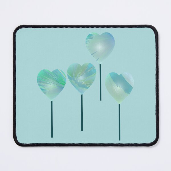 Item preview, Lollipop Hearts in Coastal Blues Colors designed and sold by Beachy.