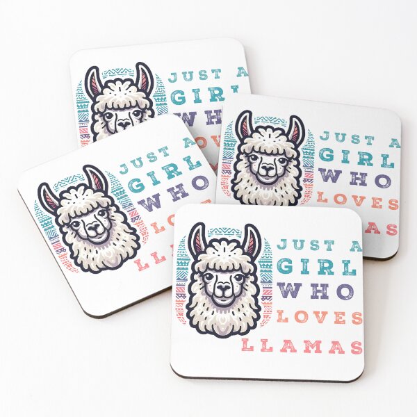 Item preview, Just A Girl Who Loves Llamas designed and sold by Suukunna.