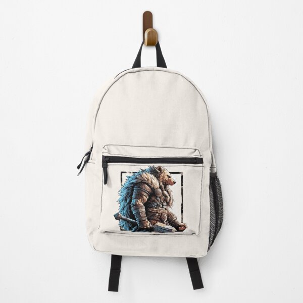 Item preview, Retro Bear Viking Warrior Berserker designed and sold by TomFrontierArt.