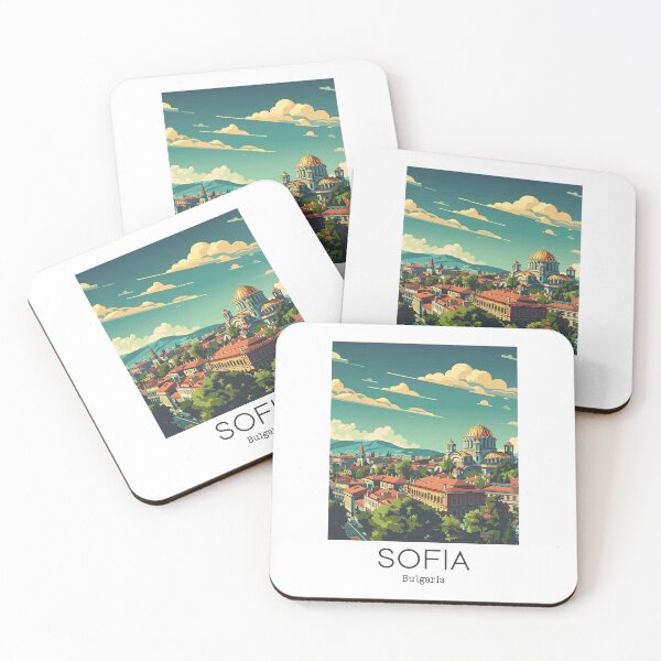 Item preview, A Vintage Travel Illustration of Sofia - Bulgaria designed and sold by GoodOldVintage.