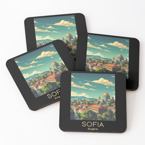 Item preview, A Vintage Travel Illustration of Sofia - Bulgaria designed and sold by GoodOldVintage.