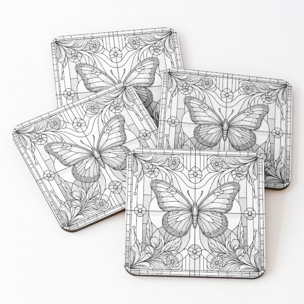 Item preview, Butterfly in Leaded Light designed and sold by shape-shifter24.
