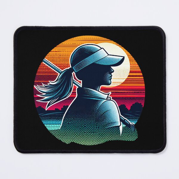 Item preview, Silhouette of Elegance Woman’s Golfing Moment designed and sold by SportsT-Shirts.