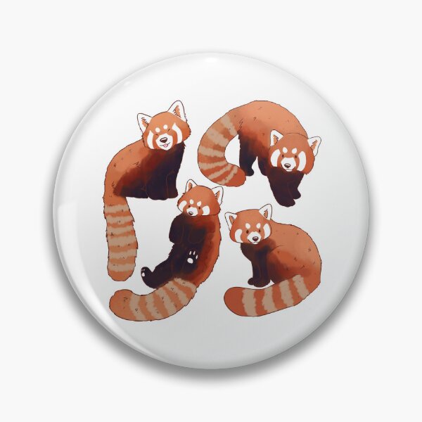 Item preview, Red panda art pattern  designed and sold by Yaragold.