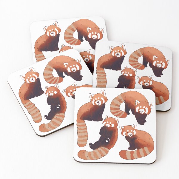Item preview, Red panda art pattern  designed and sold by Yaragold.