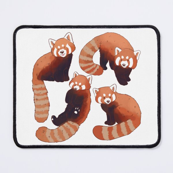 Item preview, Red panda art pattern designed and sold by Yaragold.