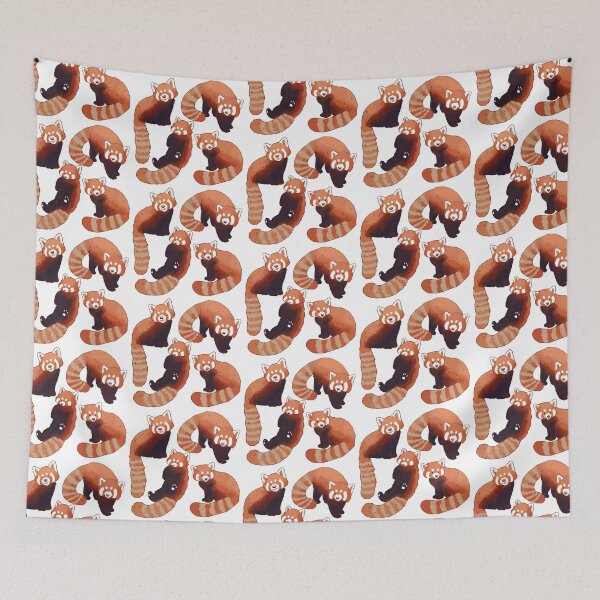 Item preview, Red panda art pattern  designed and sold by Yaragold.