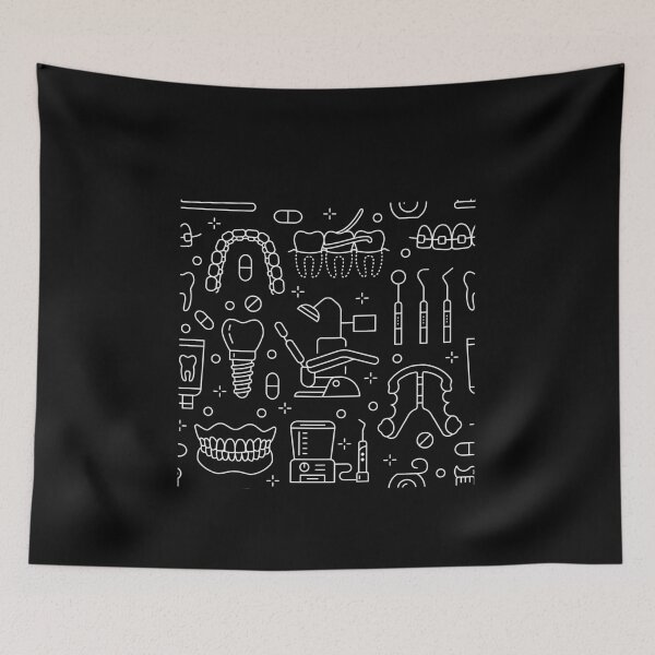 Item preview, Dentist Pattern - Dental Tools Pattern designed and sold by triharder12.