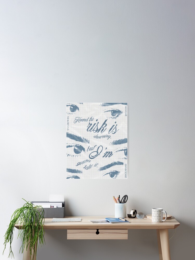 Thumbnail 2 of 3, Poster, Gracie Abrams "Risk" From "The Secret of Us" Poster designed and sold by meghchan.