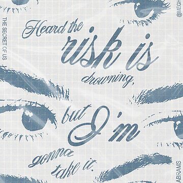 Artwork thumbnail, Gracie Abrams "Risk" From "The Secret of Us" Poster by meghchan