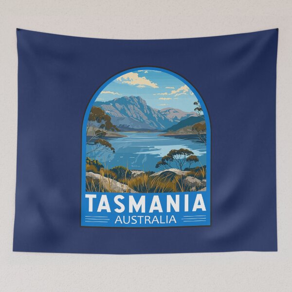 Item preview, Tasmania Australia Travel Art Emblem designed and sold by KrisSidDesigns.