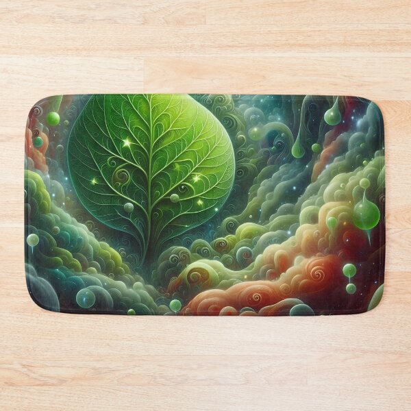 Item preview, a bright green leaf surreal designed and sold by bernhagen.