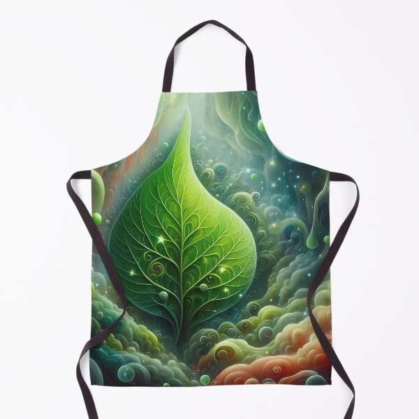 Item preview, a bright green leaf surreal designed and sold by bernhagen.