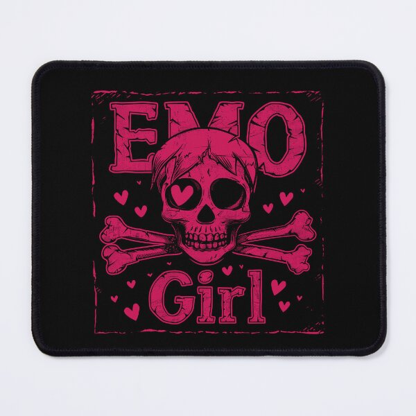 Item preview, Emo Girl Skull and Hearts Graphic Design - Punk Goth Love designed and sold by Apogee Publishing.